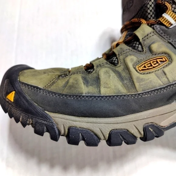 Keen Targhee III Mid WP Hiking Green Boots Leather Dry Waterproof Shoe Size 10M